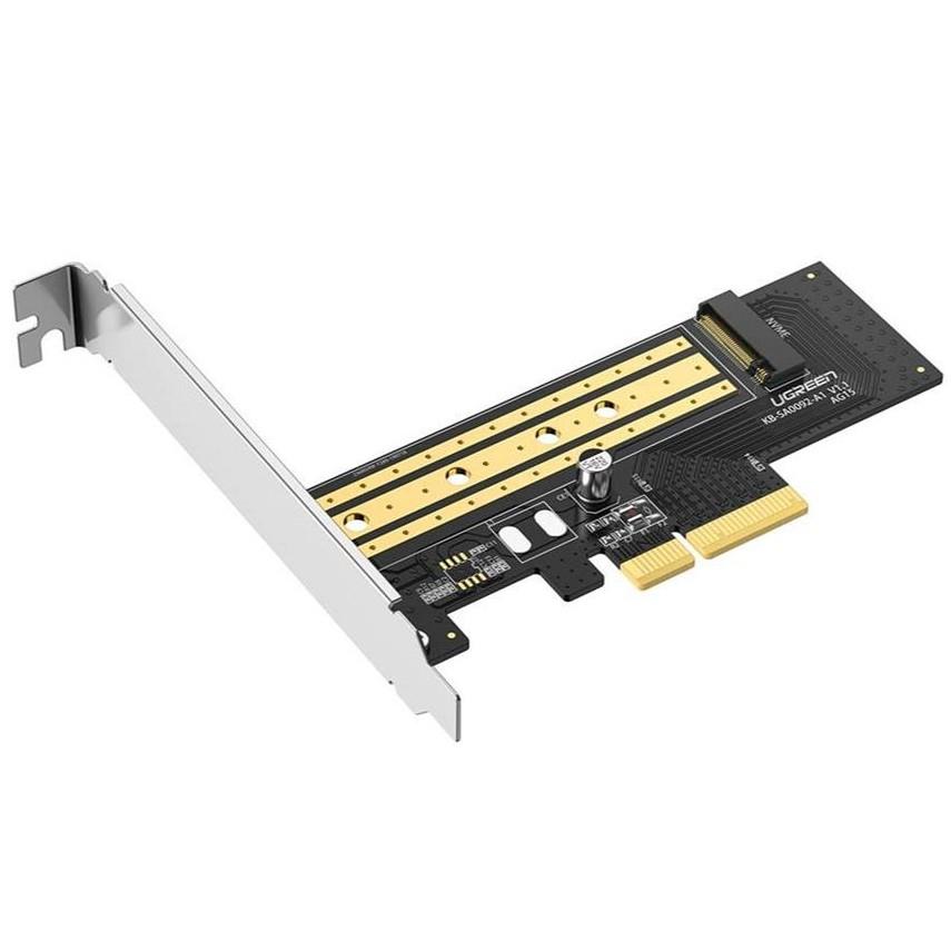 Ugreen NVME to PCI Express x4 Adapter Card, Support M Key Solid  State Drive Type 2280 2260 2242 2230 Converter to Desktop PCI Express