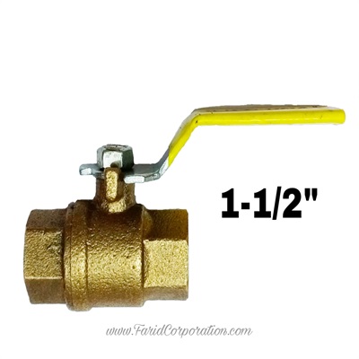 Brass Hero Ball valve 1-1/2"  | Brass 1-1/2" IA hero handle valve