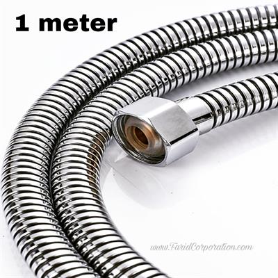 High Pressure Stainless Steel 1meter CP chain hose pipe for toilet and shower 