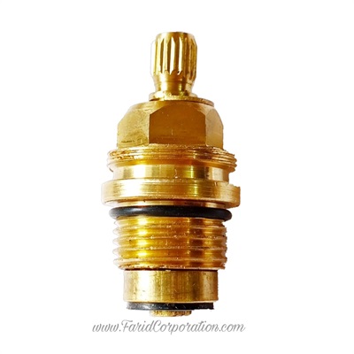 Master brass spindle full round 1/2" size with mm thread on the upper side