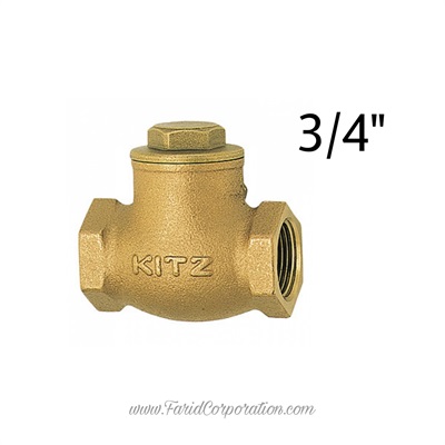 Female thead Non-Return swing valve kitz China 3/4" Brass | Pack of 2