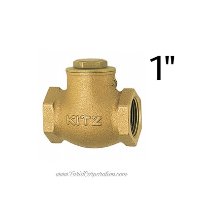 Female thead Non-Return swing valve kitz China 1" Brass