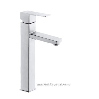 Square Vanity bowl mixer with high neck bathroom Faucet 