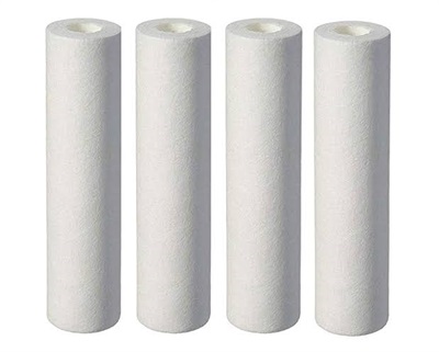 Pack of 4 Water Filter Cartridges PPF 5 micron Slim - 10 Inch