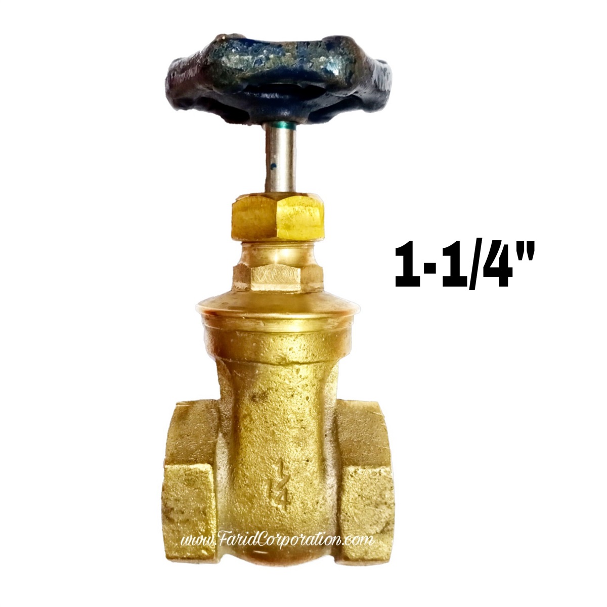 Gate valve 1-1/4" size thread Brass | Anwar gate valve 1-1/4"