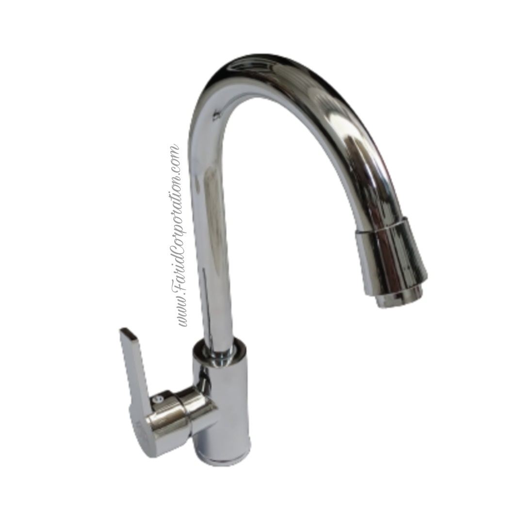 China kitchen faucet chrome color round body