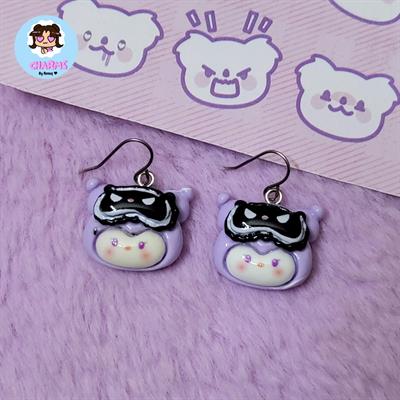 Sleepy Sanrio Kuromi Earrings 