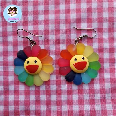 Takashi Murakami Flower Earrings 