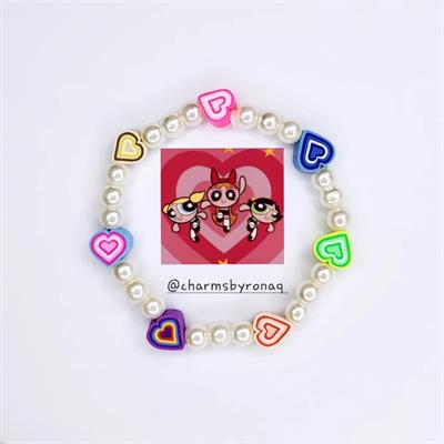 PPG Powerpuff Girls Indie Heart Bracelet 