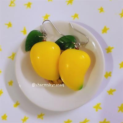 3D Mango Simulation Cute Earrings 