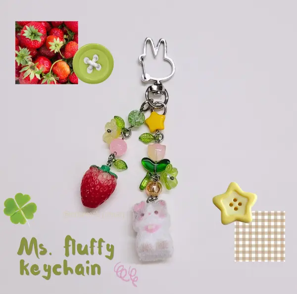 Ms.Fluffy Keychain 