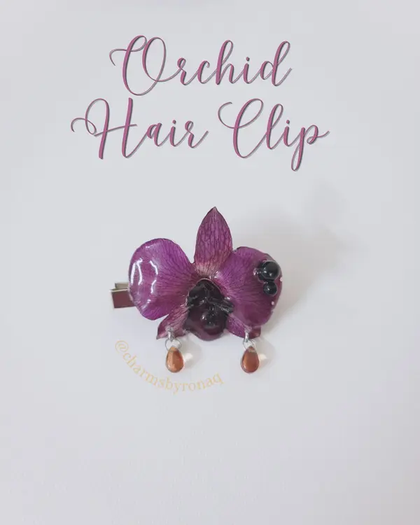 Orchid Hair Clip