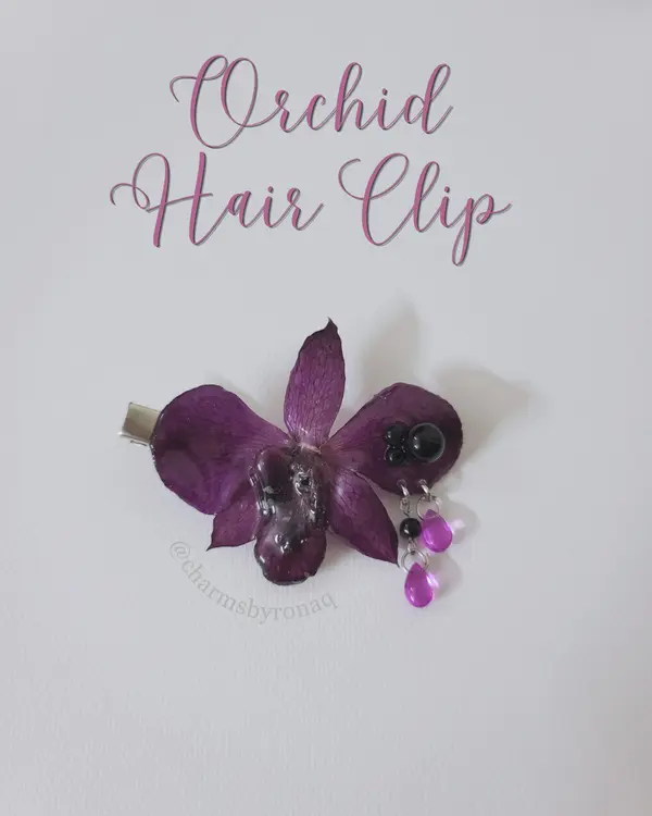 Orchid Hair Clip