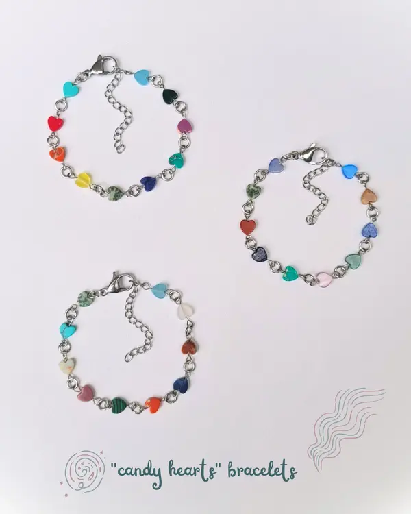 "Crystal hearts" Bracelets 