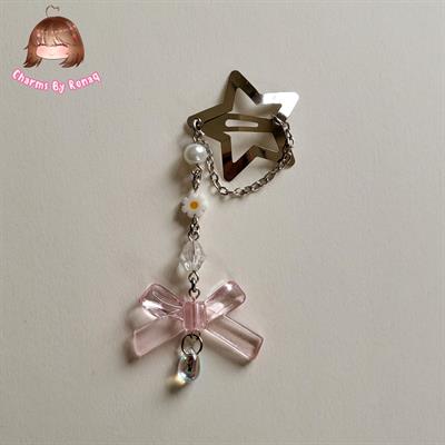 Star Clip - Pink Bow
