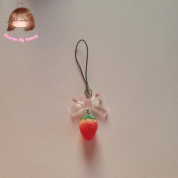 Strawberry Shortcake Phone Charm