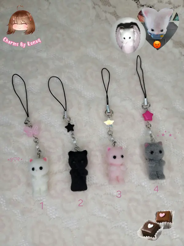 Kitty Phone Charms 