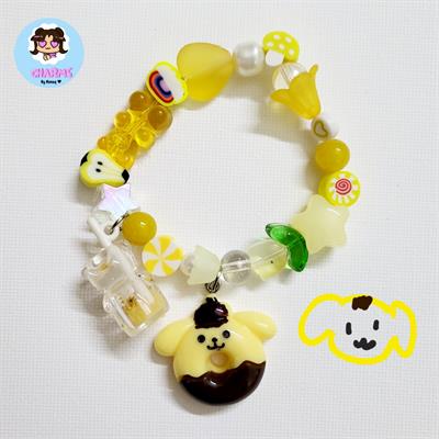 Sanrio Yellow Pompompurin Chunky Bracelet 