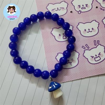 Bubbly Bracelet - Blue Mushroom 