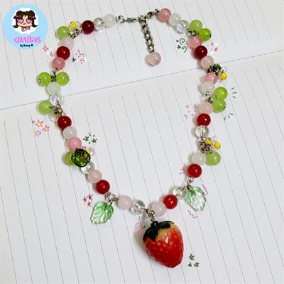 Chunky Strawberry Necklace 