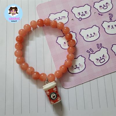 Bubbly Bracelet - Orange Coffee