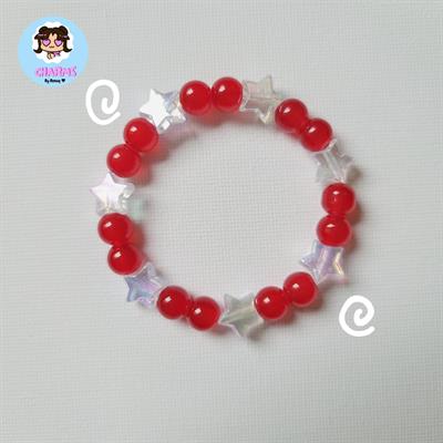 "Candy Star" Bracelet - Red