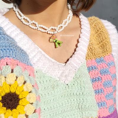 Flower Bouquet Necklace 