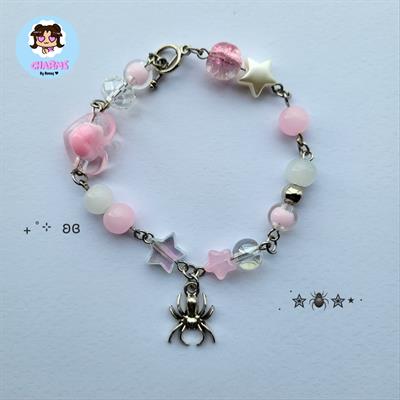 Spider Bracelet - Pink