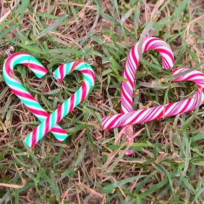 Candy Cane Earrings 