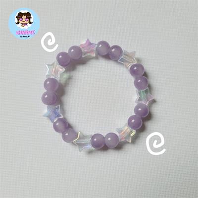 "Candy Star" Bracelet - Purple