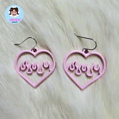 Blush Heart Earrings 