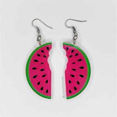 [SOLD OUT] Bitten Watermelon Earrings 