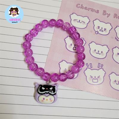 Crystalline Bubbly Bracelet - Purple with Kuromi Sanrio