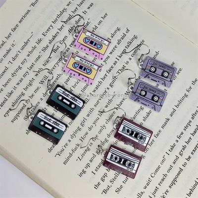 90's Style Cassette Earrings 