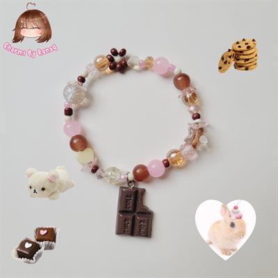 Choco Vanilla Strawberry Ice Cream Bracelet 