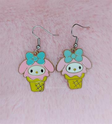 Sanrio My Melody Ice Cream Earrings 