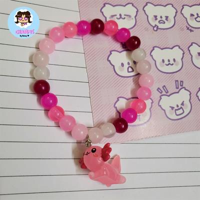 Ombre Pink Bubbly Bracelet - Pink Axolotl