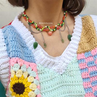 "Strawberry Garden" Necklace 