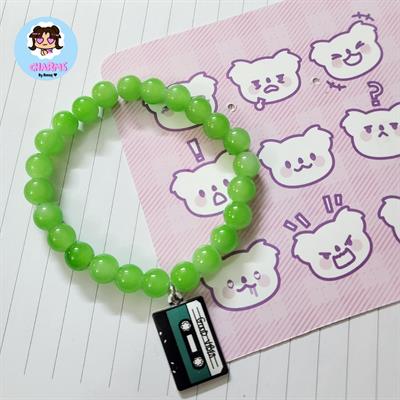 Bubbly Bracelet - Green Cassette 