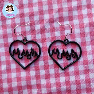 Ember Heart Earrings 