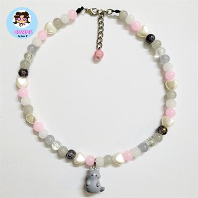 Grey Cat Necklace 