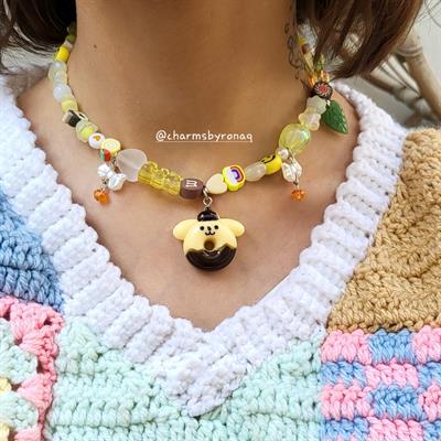 Sanrio Pompompurin Beaded Necklace 