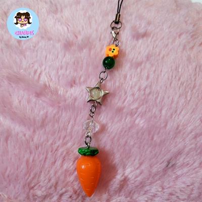 Carrot Phone Charm 