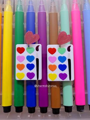 Paint Palette Earrings 