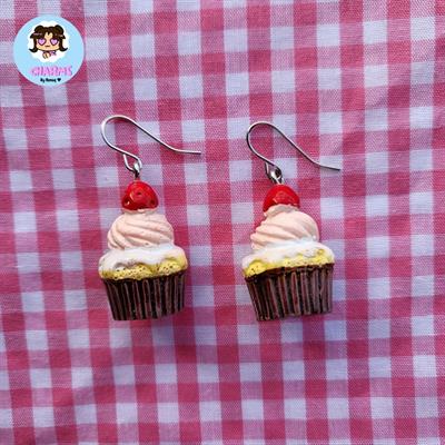 Chocolate Cupcake Earrings 