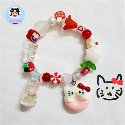 Sanrio Red Hello Kitty Chunky Bracelet 