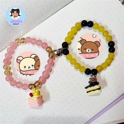 Set of 2 Matching Bear Bracelets 