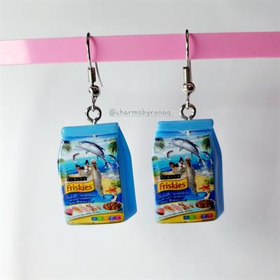 Friskies Cat Food Earrings 