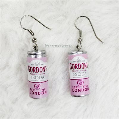 Gordon's Pink Drink Earrings 