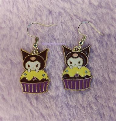 Sanrio Kuromi Cupcake Earrings 